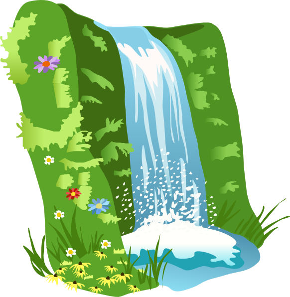 Animated Waterfall Nature Scene