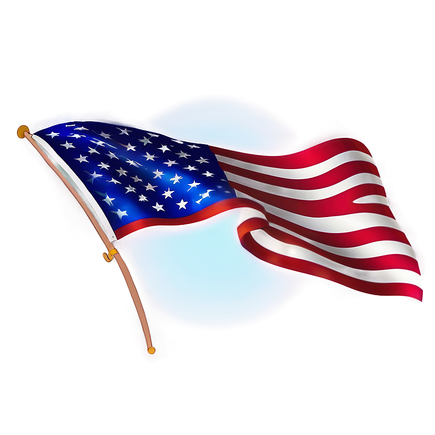 Animated Waving American Flag PNG 04302024 PNG with transparent background