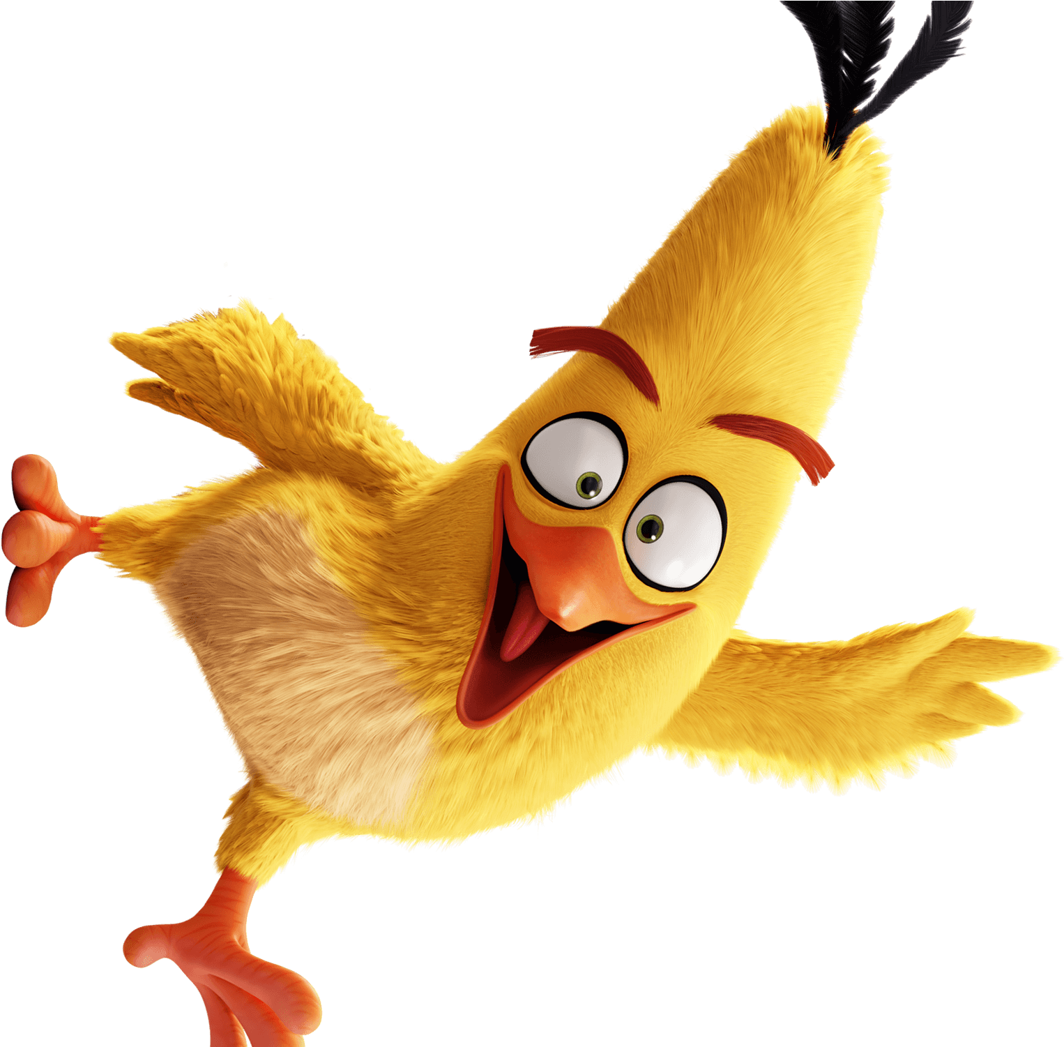 Animated Yellow Bird Flying