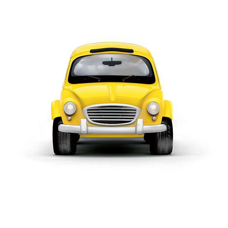 Animated Yellow Car Character Png Ntp56