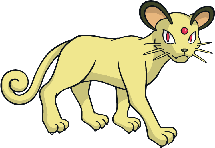 Animated Yellow Feline Creature