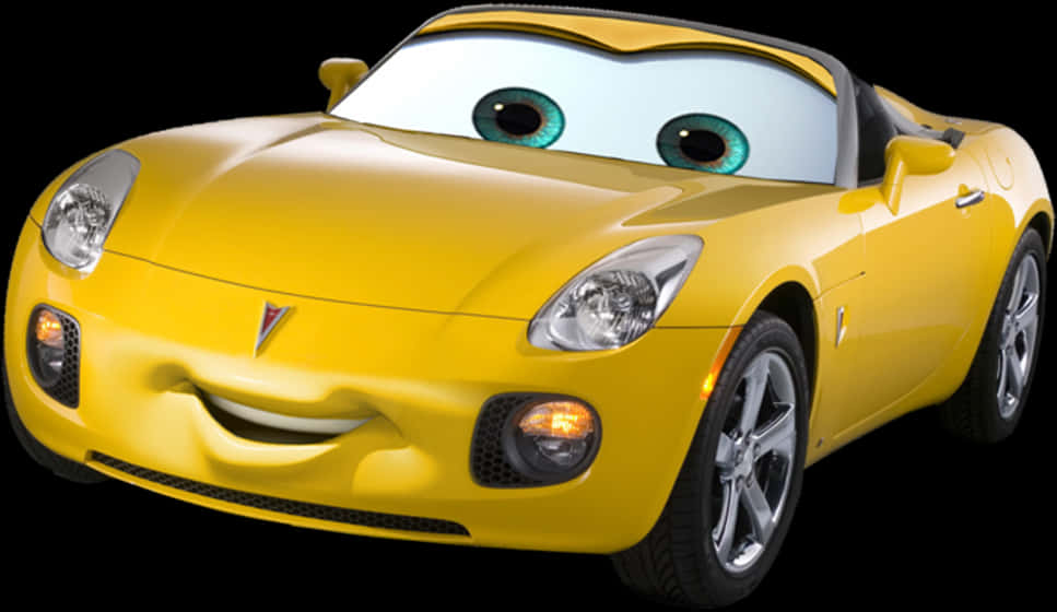 Cars Movie Characters Png Download - Yellow Car Cars Movie, Transparent Png PNG with transparent background