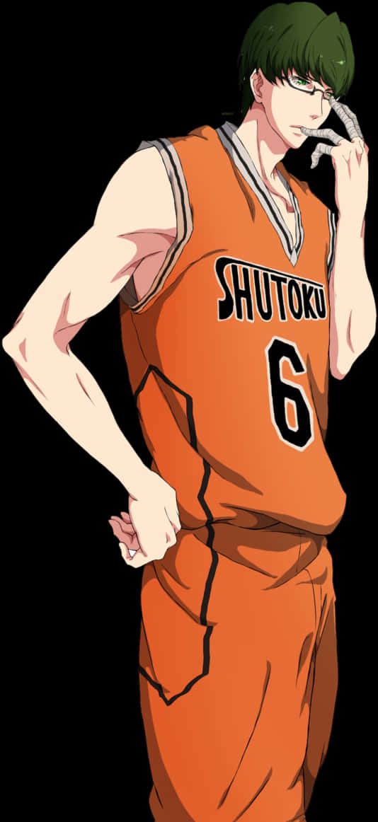 Anime Basketball Player Shutoku Uniform