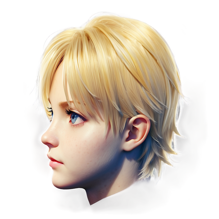 Anime Blond Hair Png Bua