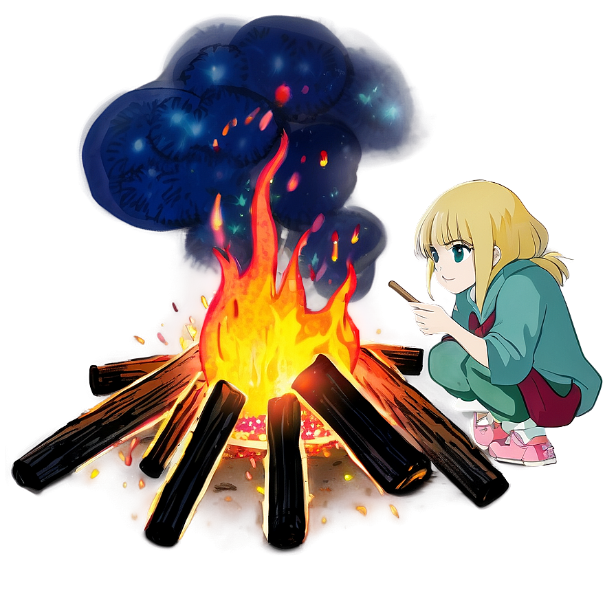 Anime Bonfire Night Png Nox16