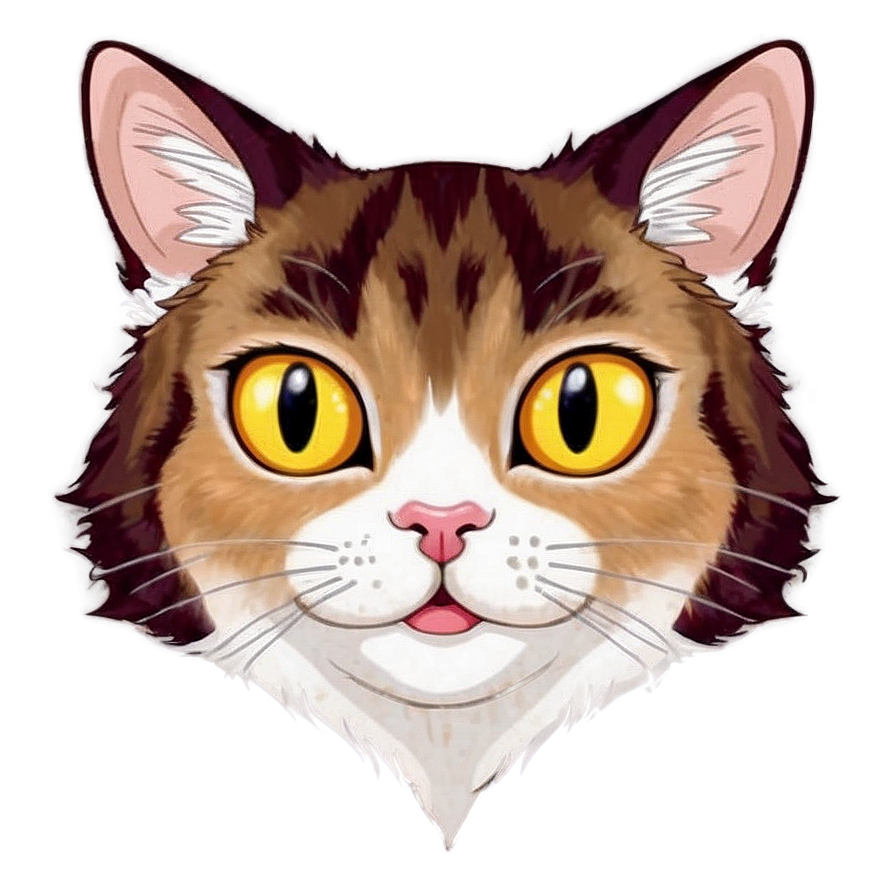 Anime Cat Face Png 06122024