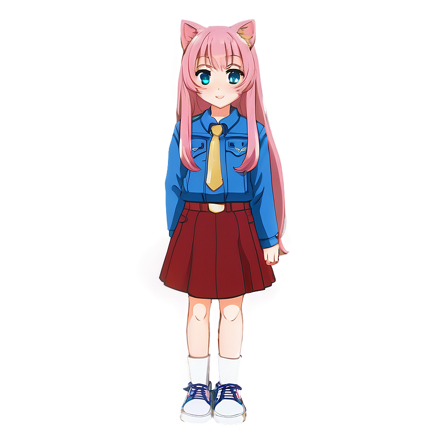 Anime Cat Girl PNG vsy41 PNG with transparent background