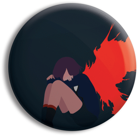 Anime Character Emotional Distress PNG with transparent background
