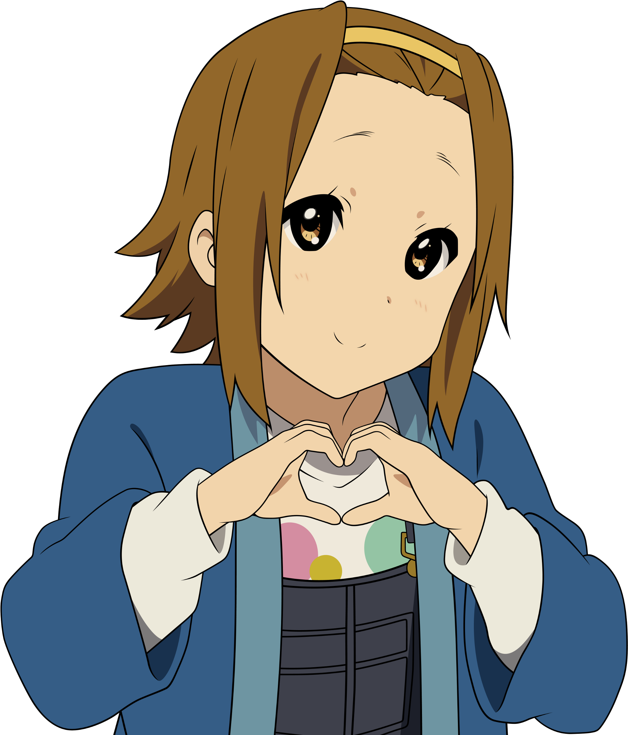 Anime Character Heart Gesture