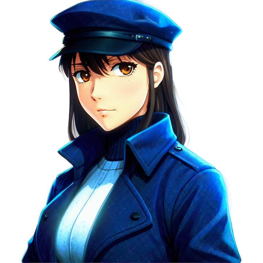 Anime Character In Detective Outfit Png 51