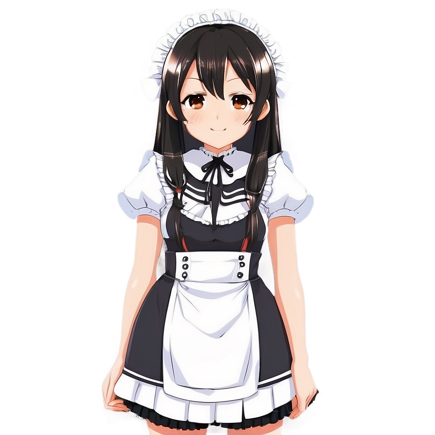 Anime Character In Maid Outfit Png Ymq