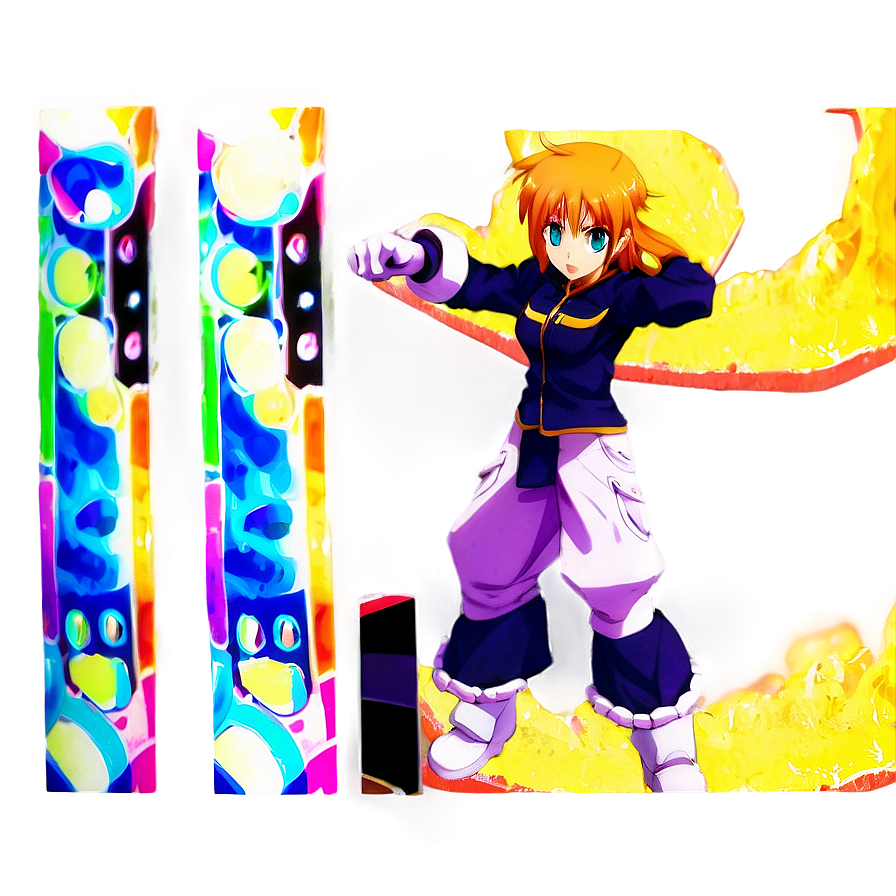 Anime Character Playing Video Games Png Mys81