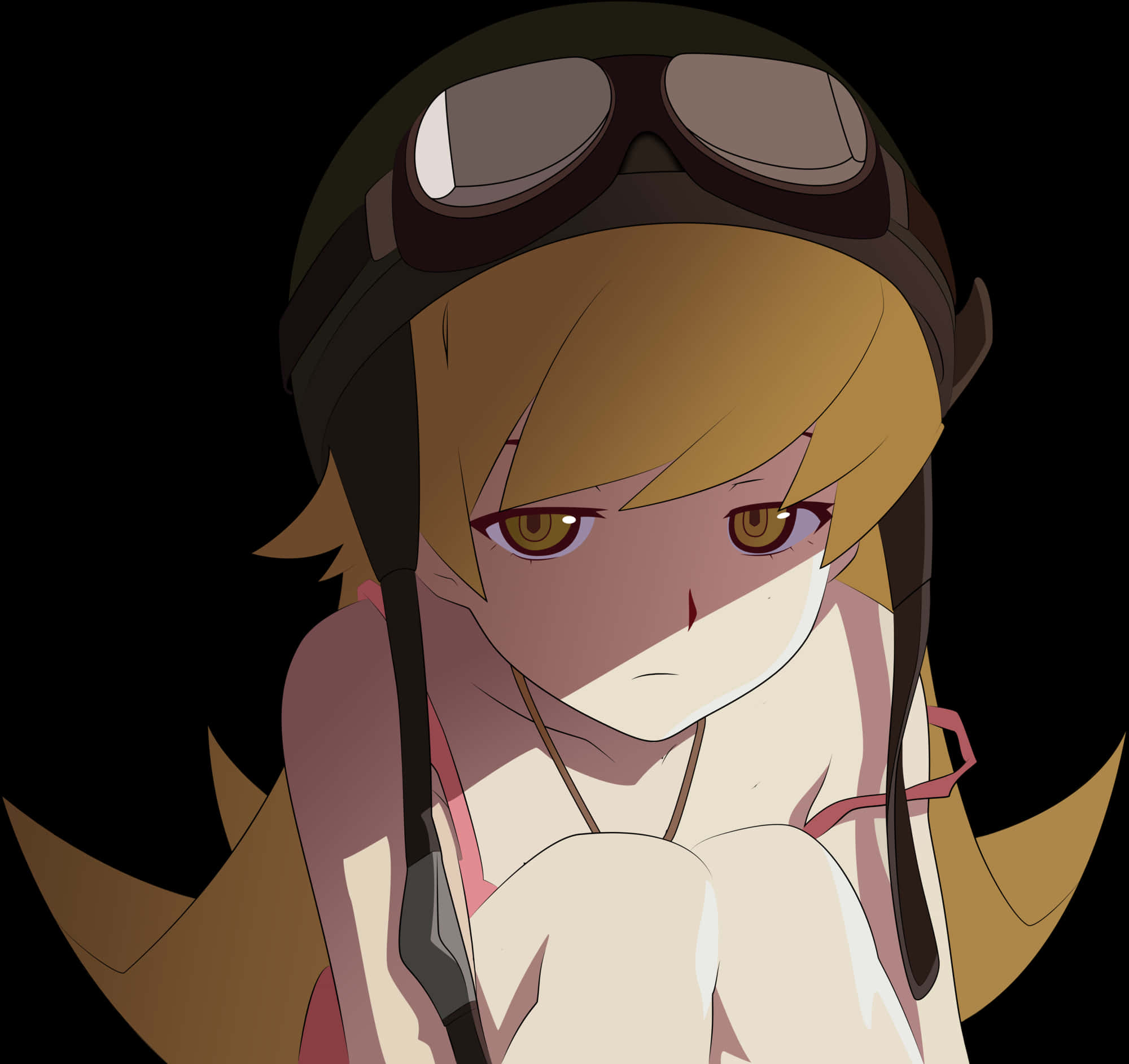 All Worlds Alliance Wiki - Shinobu Oshino Sad, HD Png Download PNG with transparent background