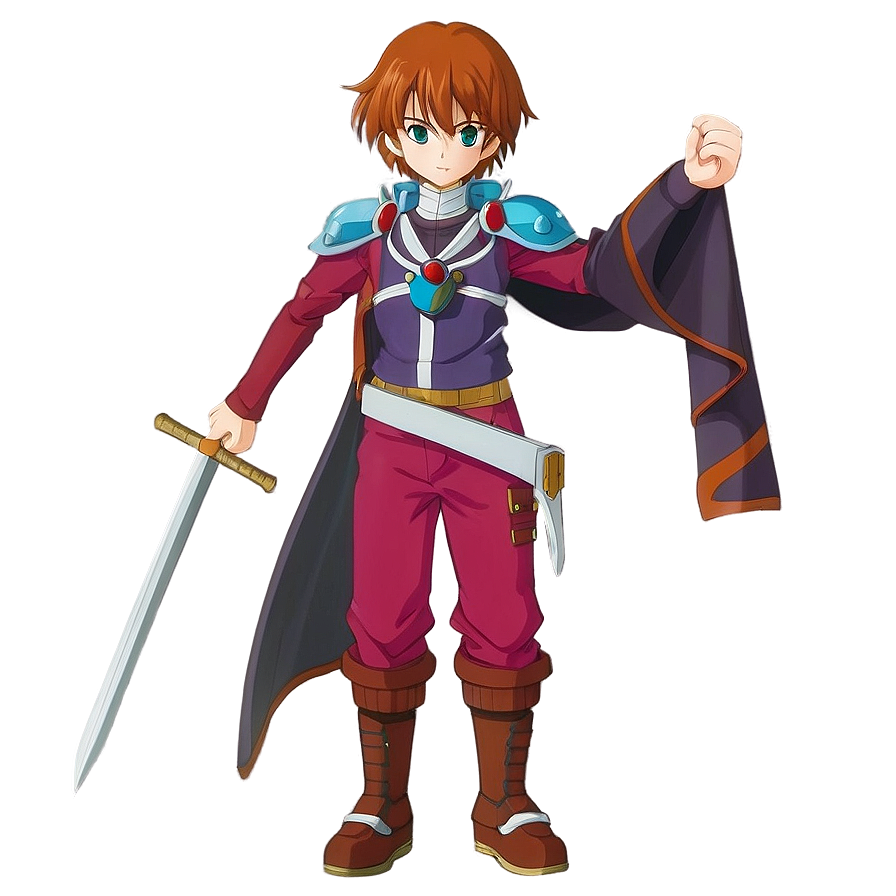 Anime Character With Sword Png 06252024