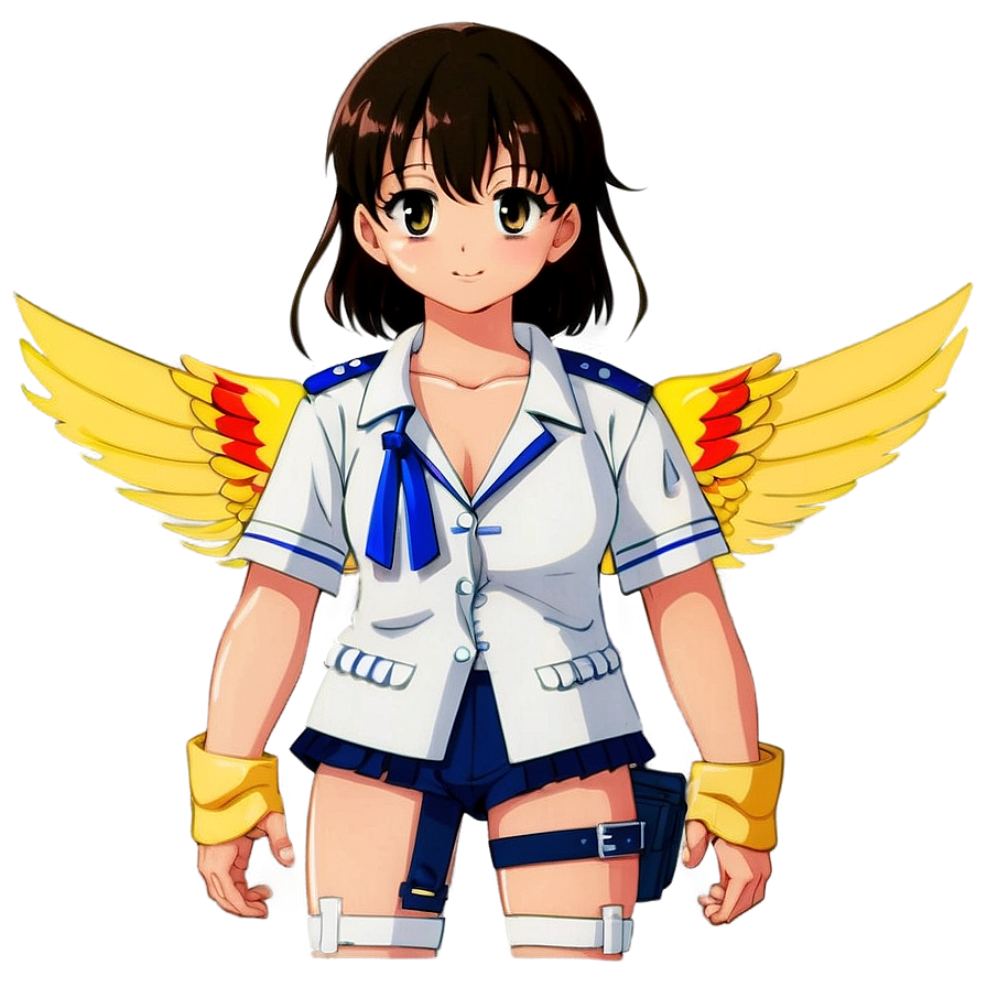 Anime Character With Wings Png 06252024