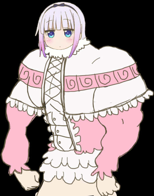 Buff Kanna - Dragon Maid Loli, HD Png Download PNG with transparent background
