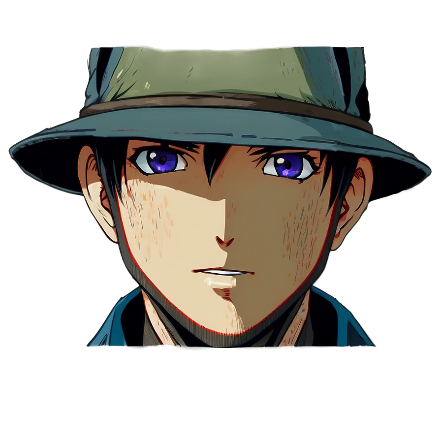 Anime Face With Hat Png Mxy55