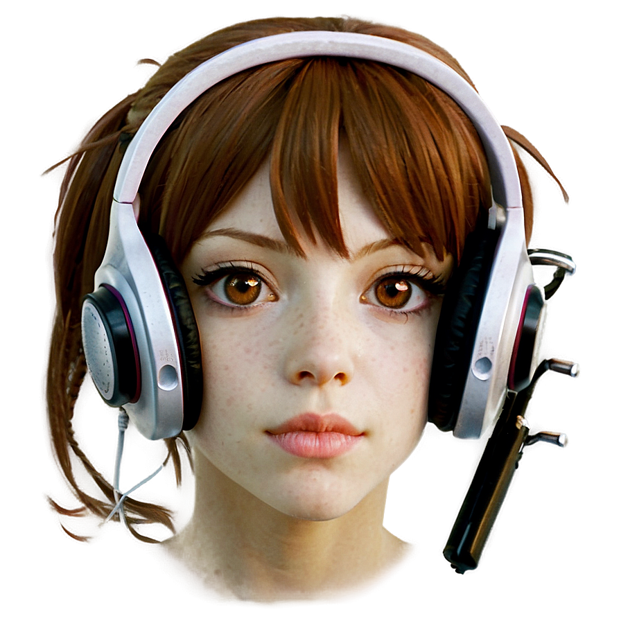 Anime Face With Headphones Png 65