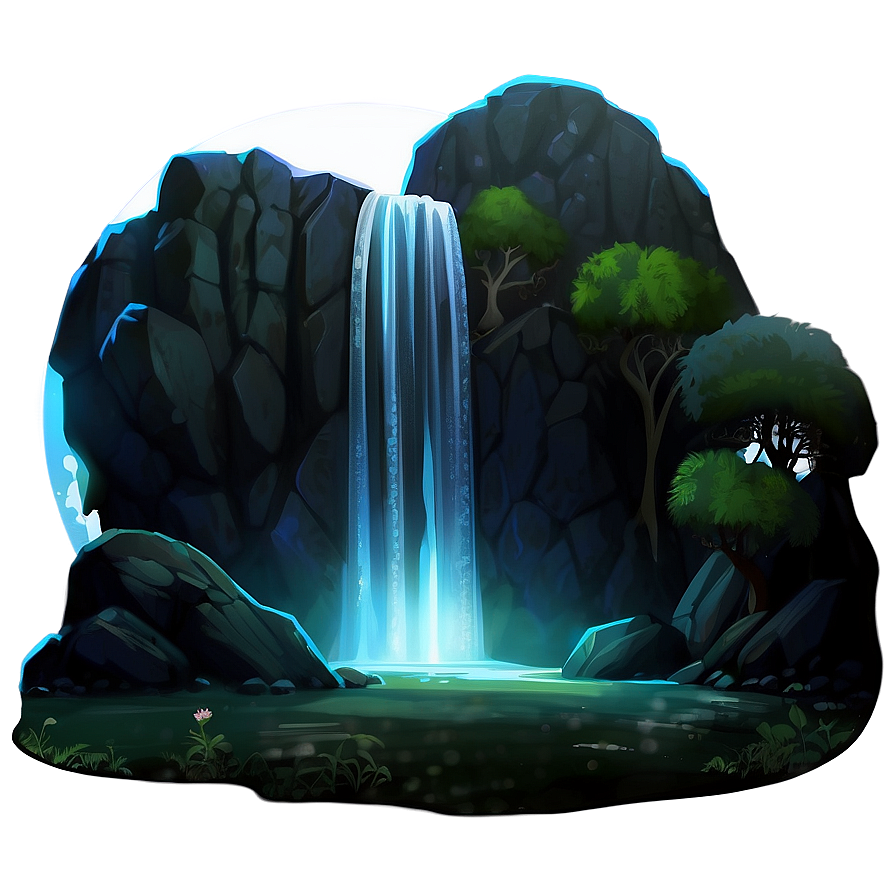 Anime Fantasy Landscape PNG srh4 PNG with transparent background