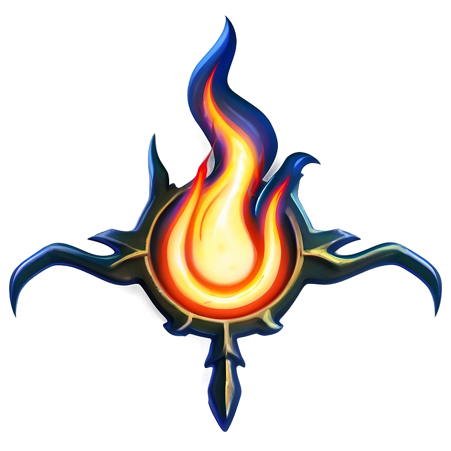 Anime Fire Curse Mark Png Kbu