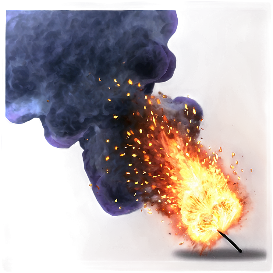 Anime Fire Explosion Art Png 55