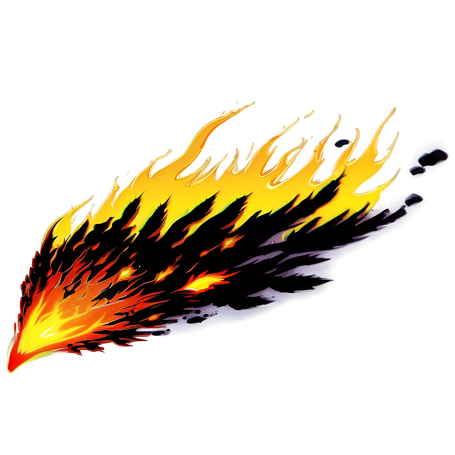 Anime Fire Explosion Art Png Kcv22