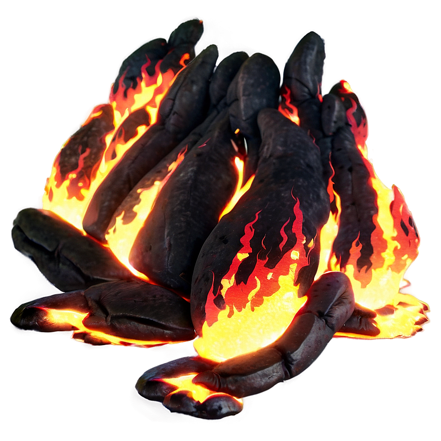 Anime Fire Landscape Png 06252024