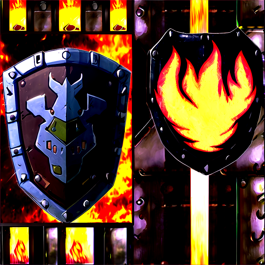 Anime Fire Shield Png Cxg66