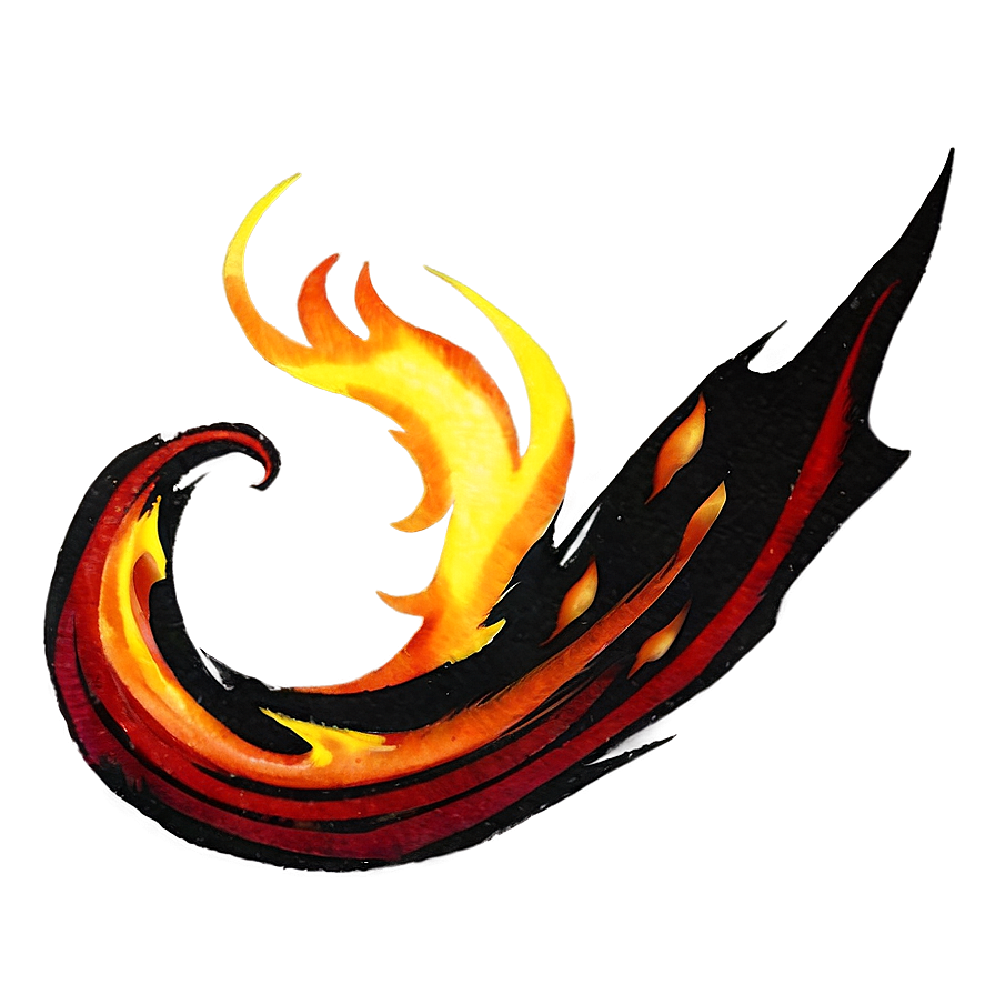 Anime Fire Swirl Png 06252024