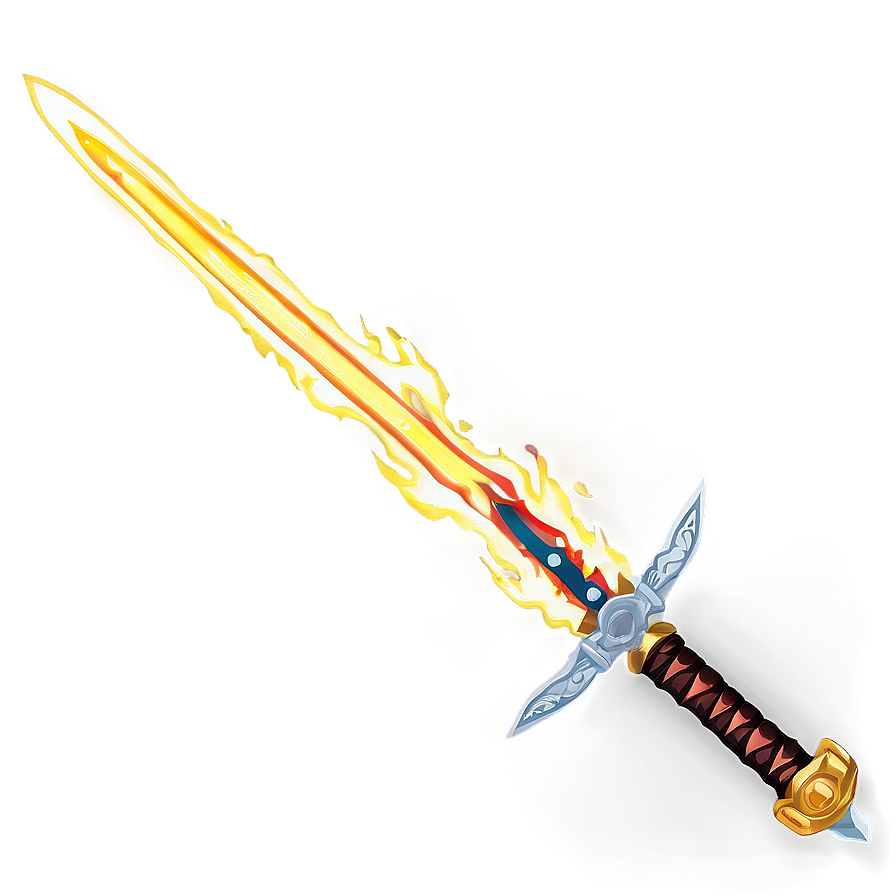 Anime Fire Sword Png 56