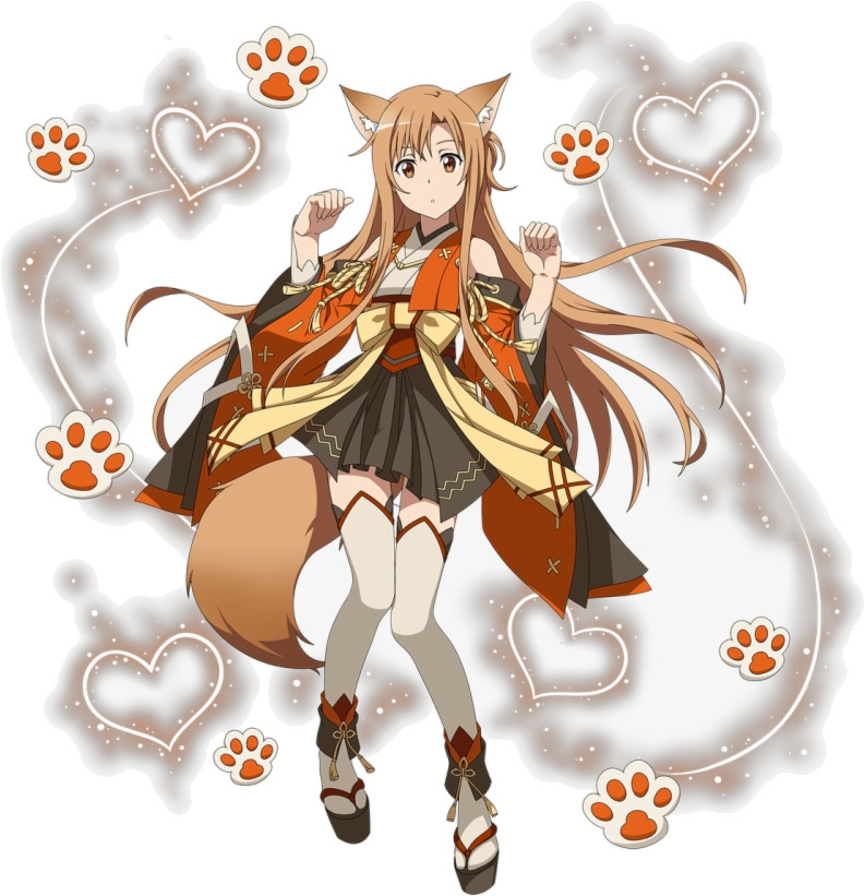 Anime Fox Girl Illustration