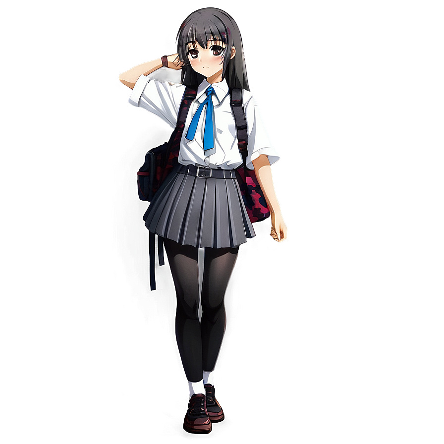 Anime Girl In School Festival Outfit Png Ouk95