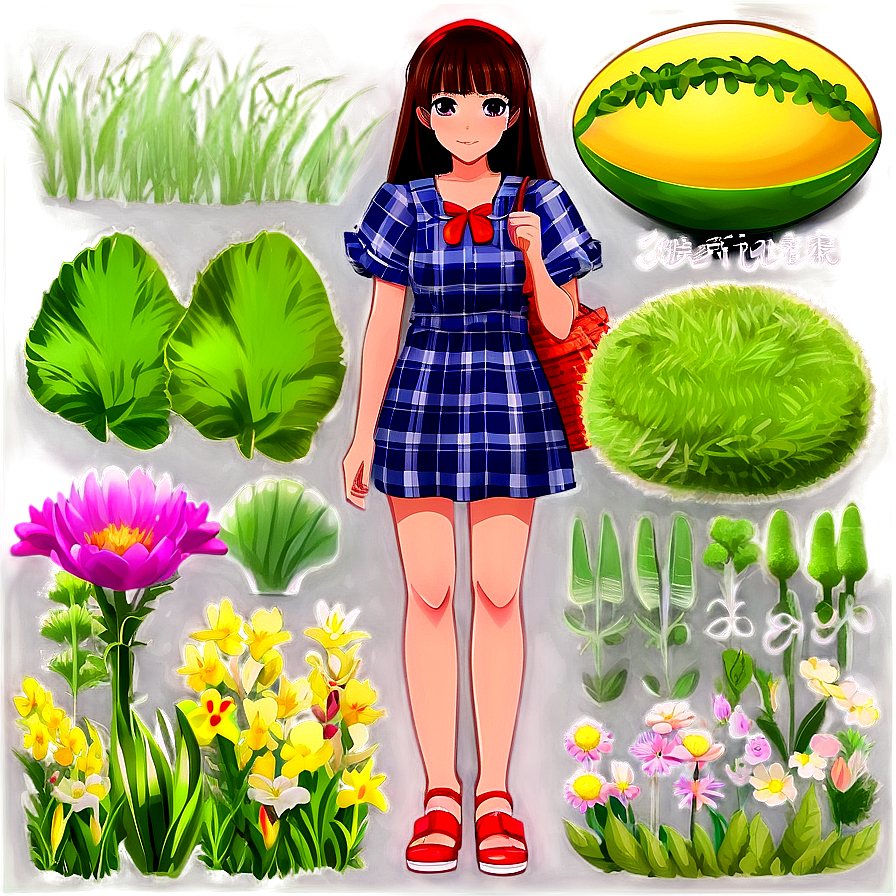 Anime Girl In Summer Dress Png Iew78