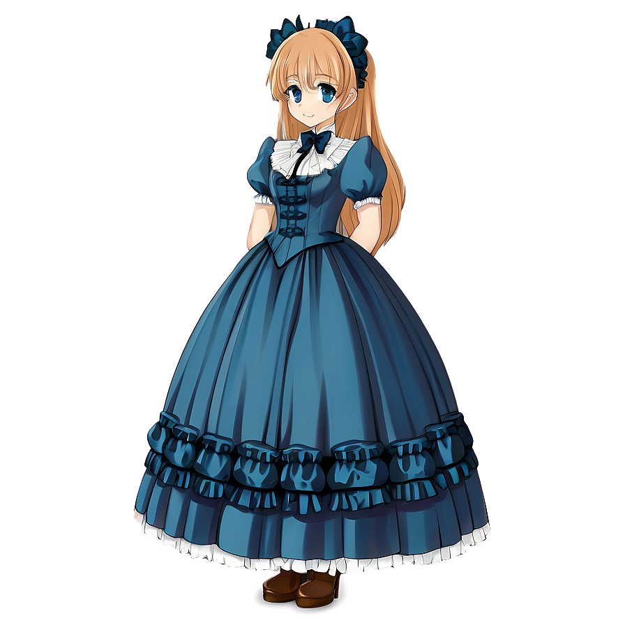 Anime Girl In Victorian Dress Png 05032024