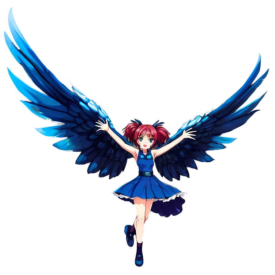 Anime Girl With Wings Png 76