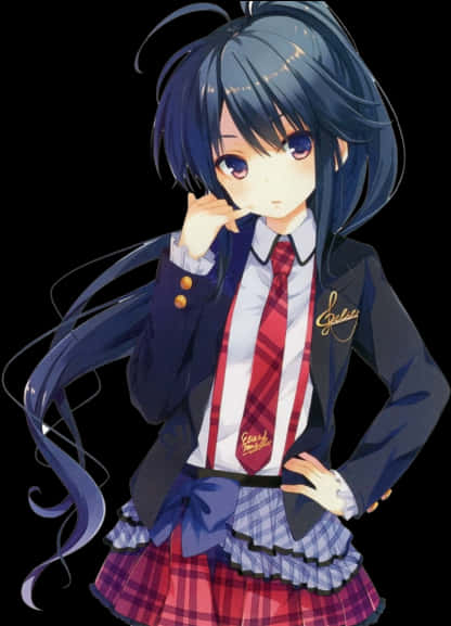 Anime Girlin School Uniform