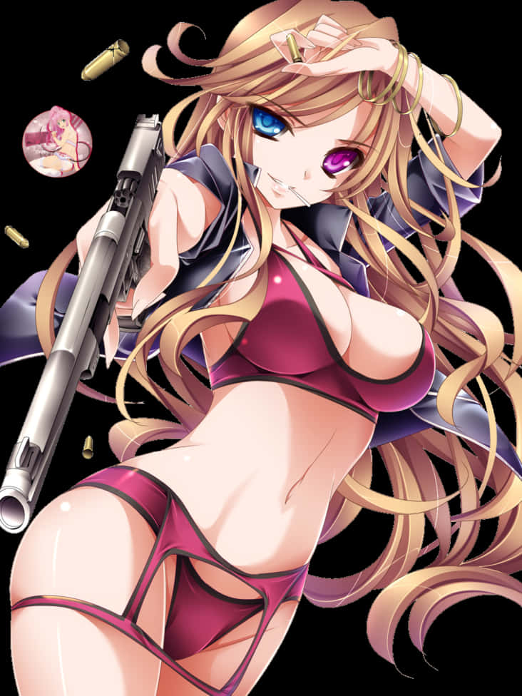 Anime Girlwith Sniper Rifle