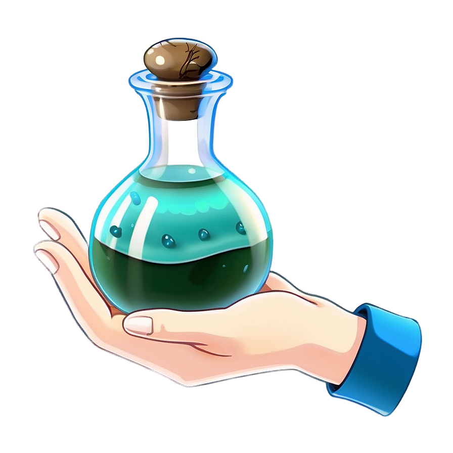 Anime Hand With Potion Png 06202024