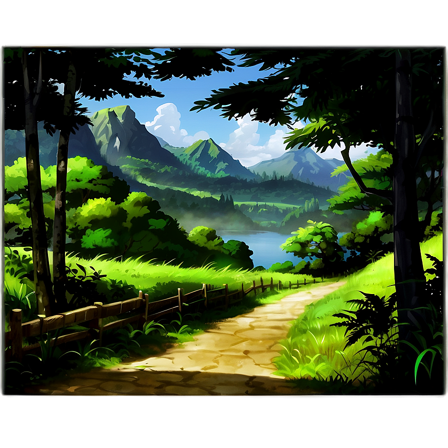 Anime Landscape Backgrounds Png Llv