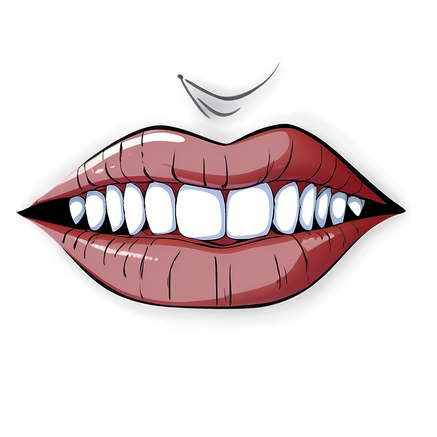 Anime Mouth With Scar Png Bfy31