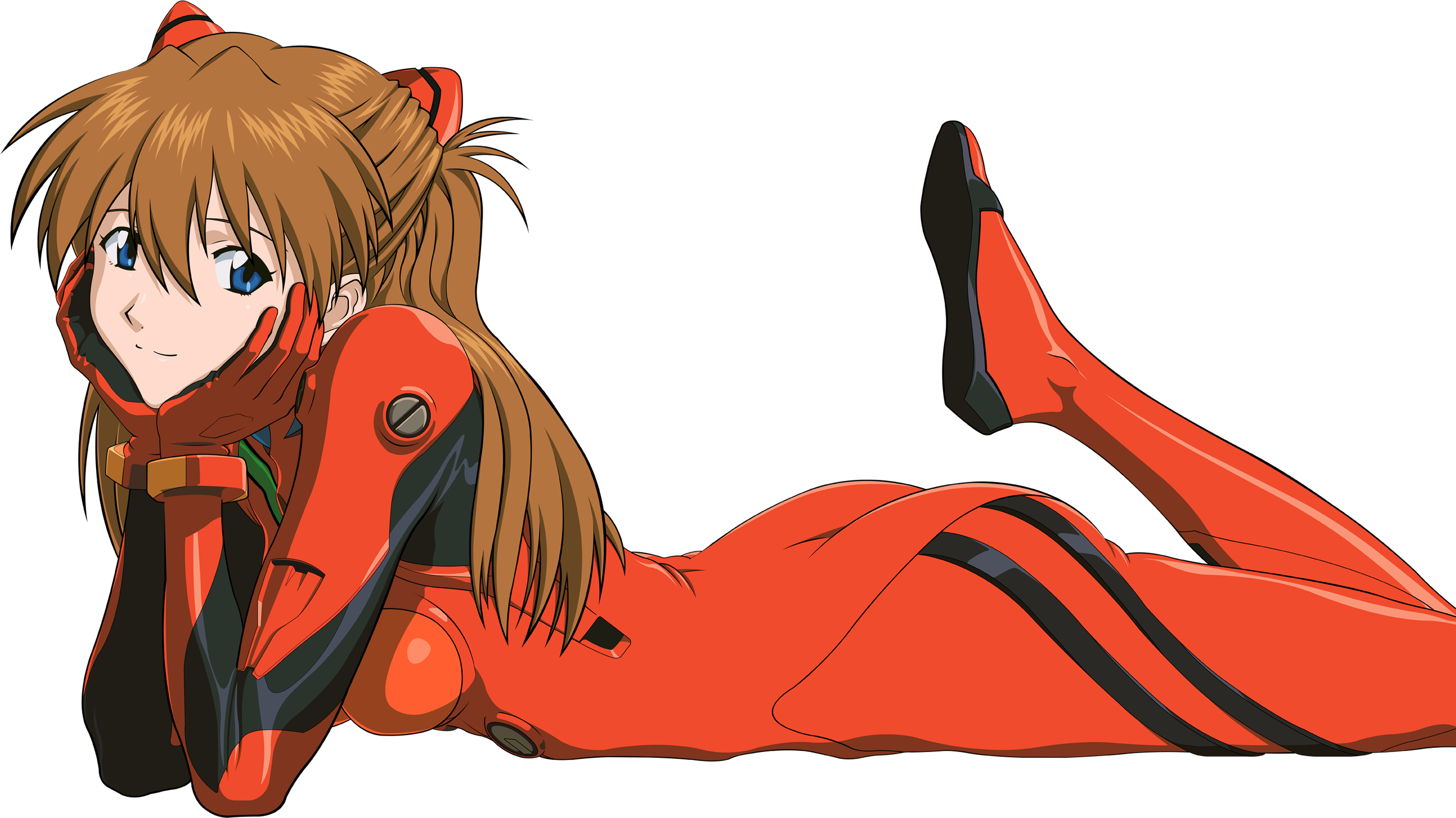 Anime Person Lying Down Png Anime Person Lying Down - Evangelion Asuka Png, Transparent Png PNG with transparent background