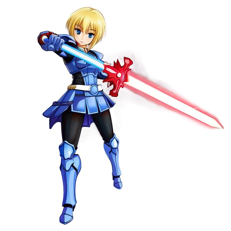 Anime Saber Warrior PNG ifp8 PNG image with a transparent background, free high-resolution download