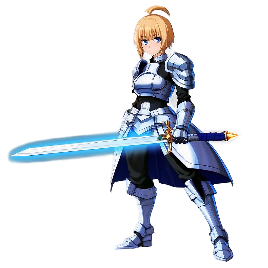 Anime Saber Warrior PNG qcd75 PNG image with a transparent background, free high-resolution download