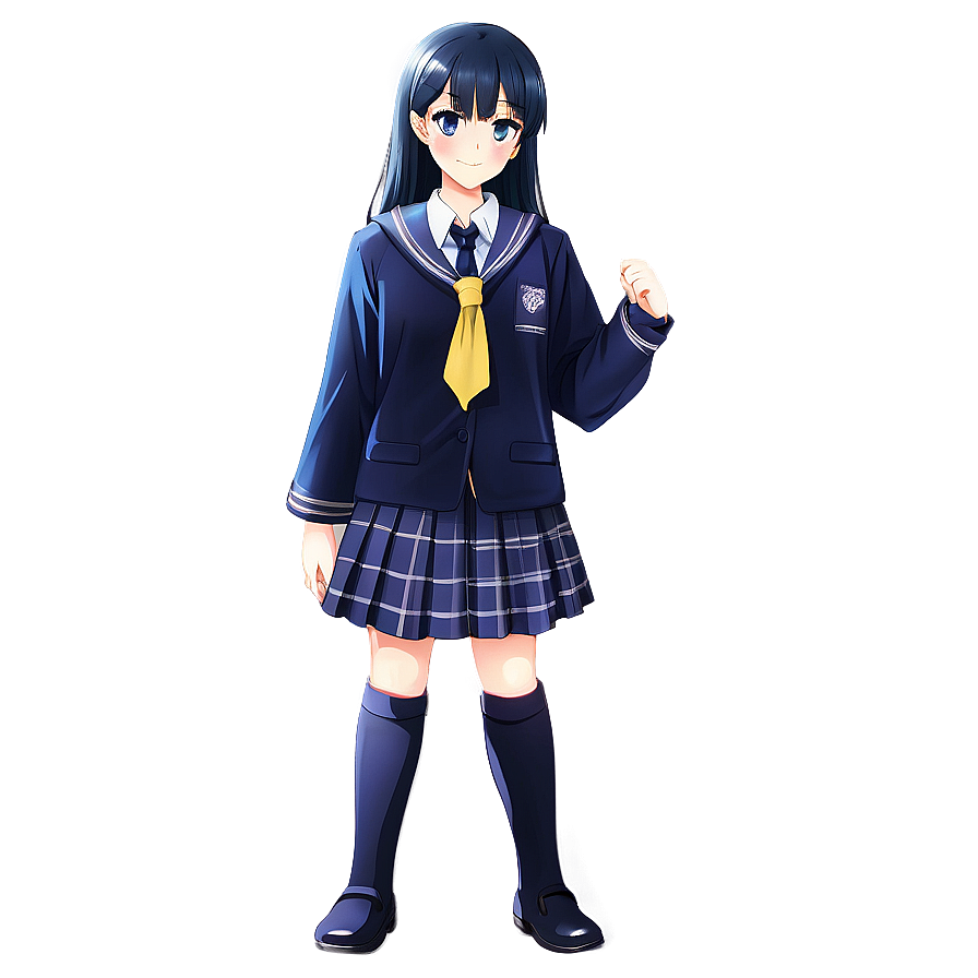 Anime School Uniform PNG cth PNG with transparent background
