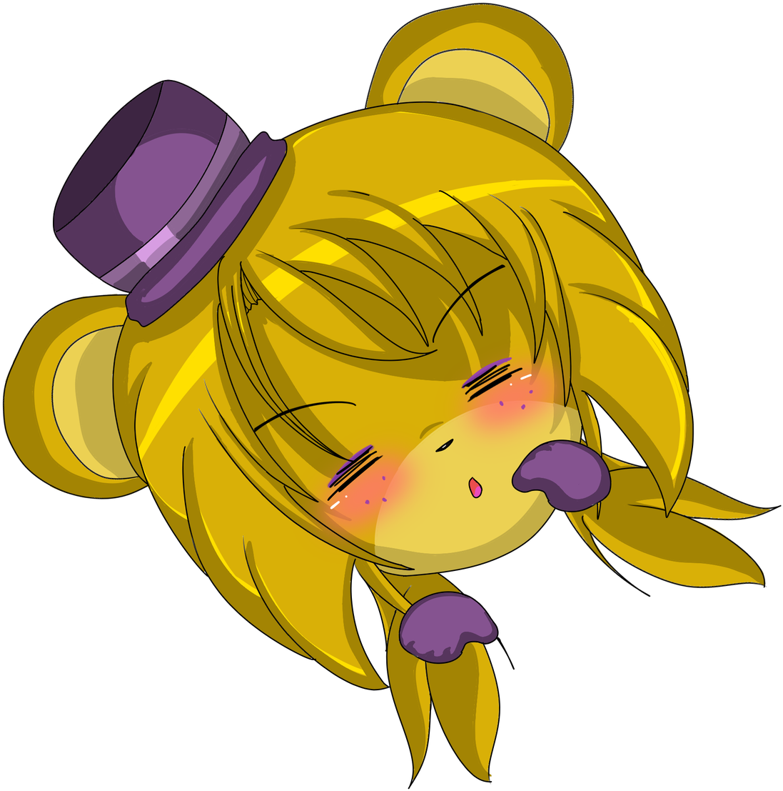 Anime Style Fredbear Character