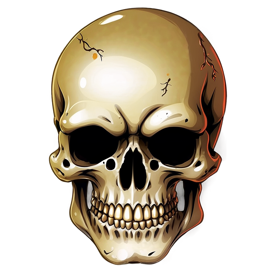 Anime Style Skull Face Png 21