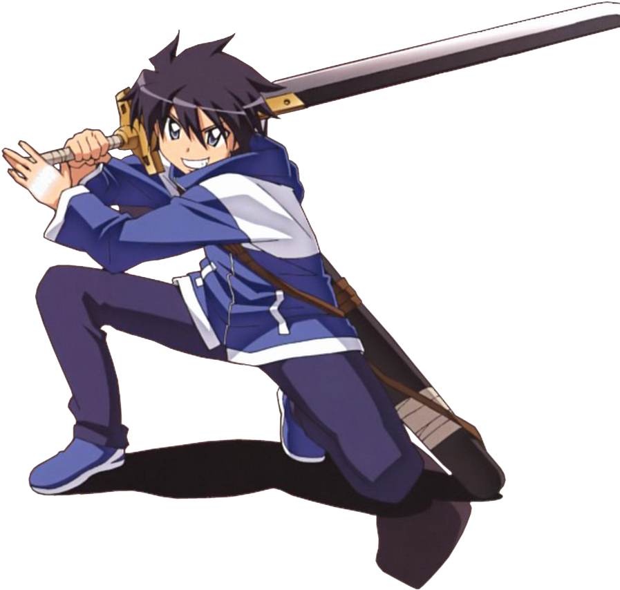 Anime Sword Fighter Action Pose