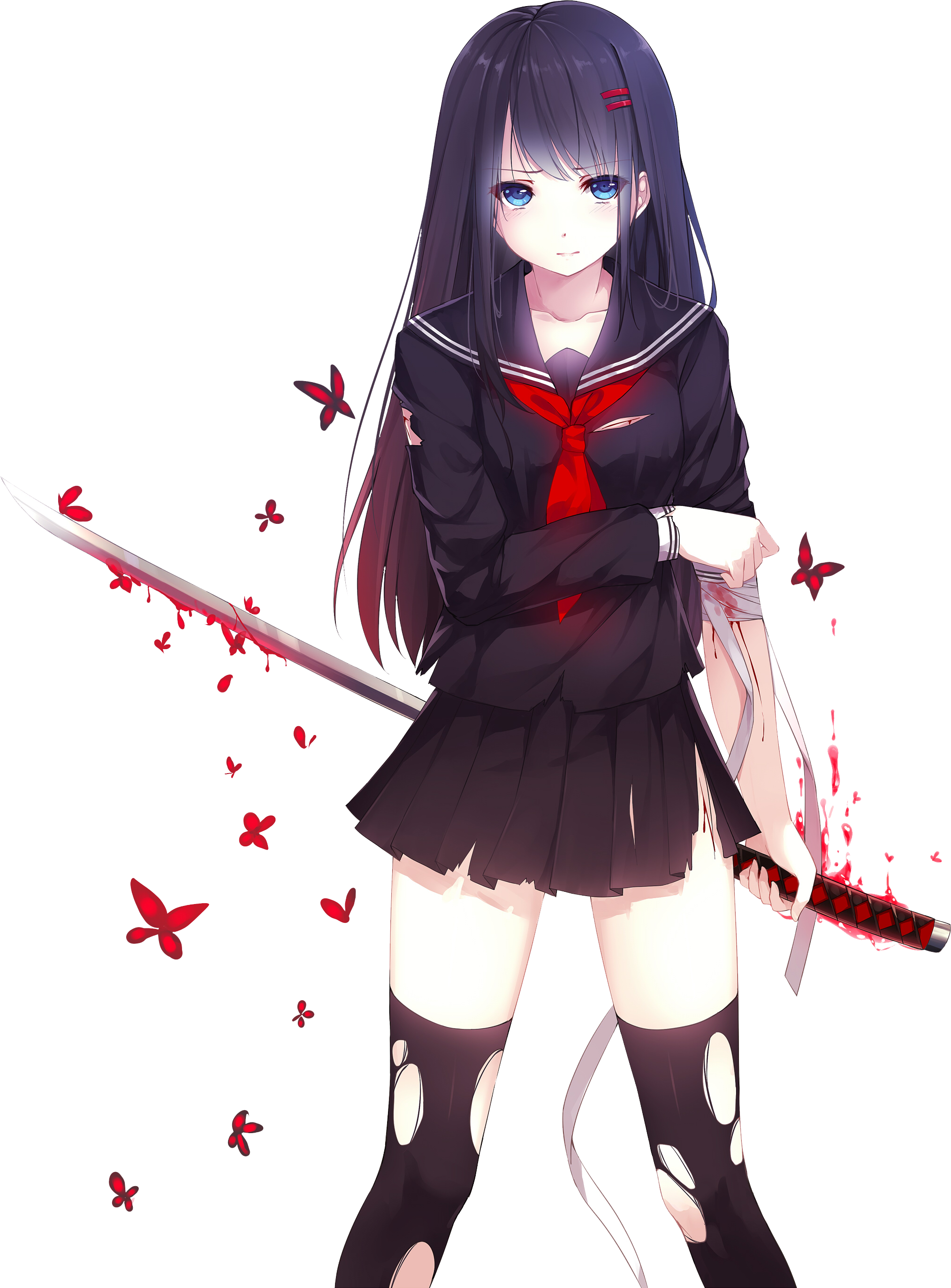 Vampire Anime Girl PNG Transparent PNG with transparent background