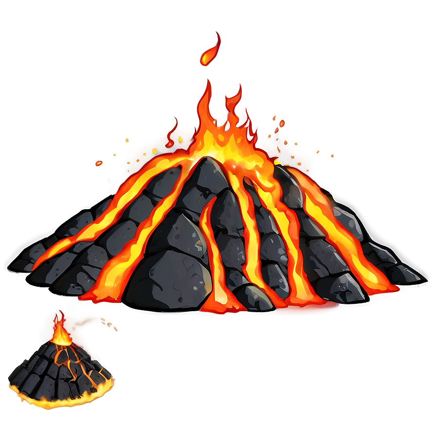 Anime Volcanic Fire Png 13