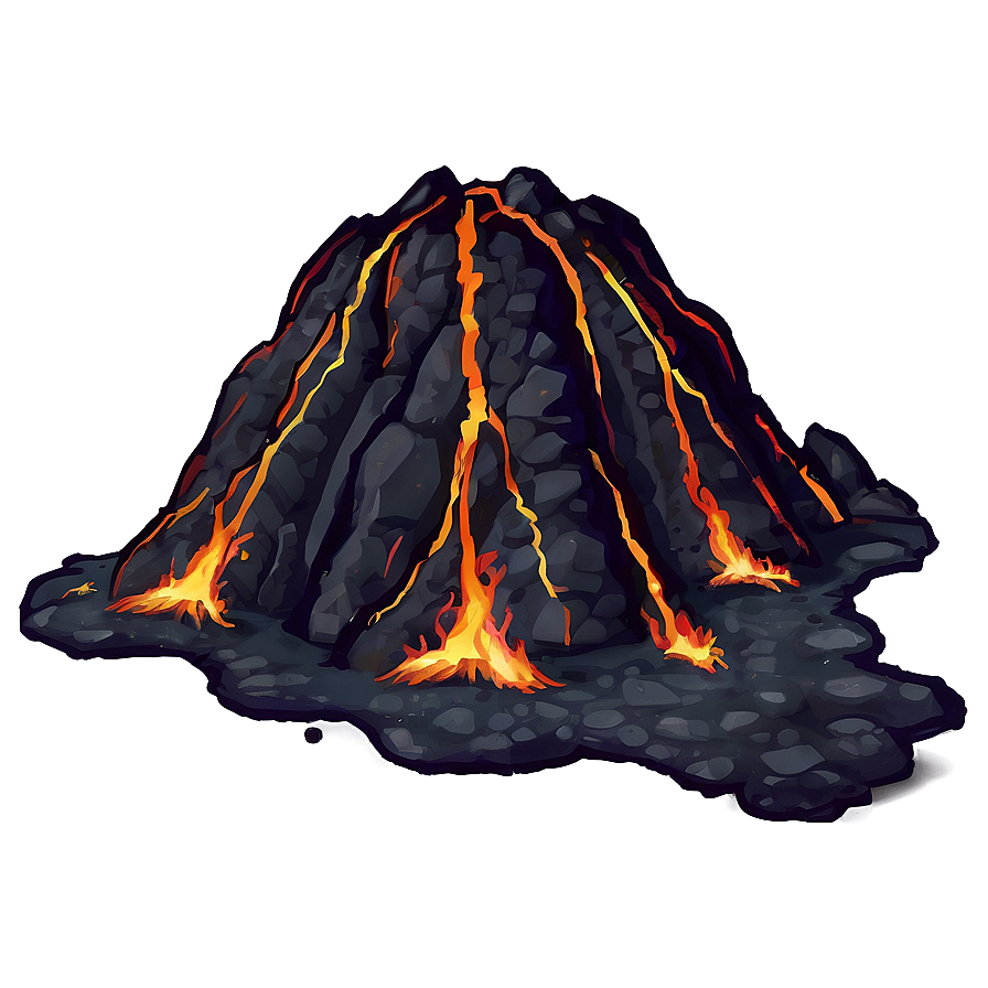 Anime Volcanic Fire Png Sxm